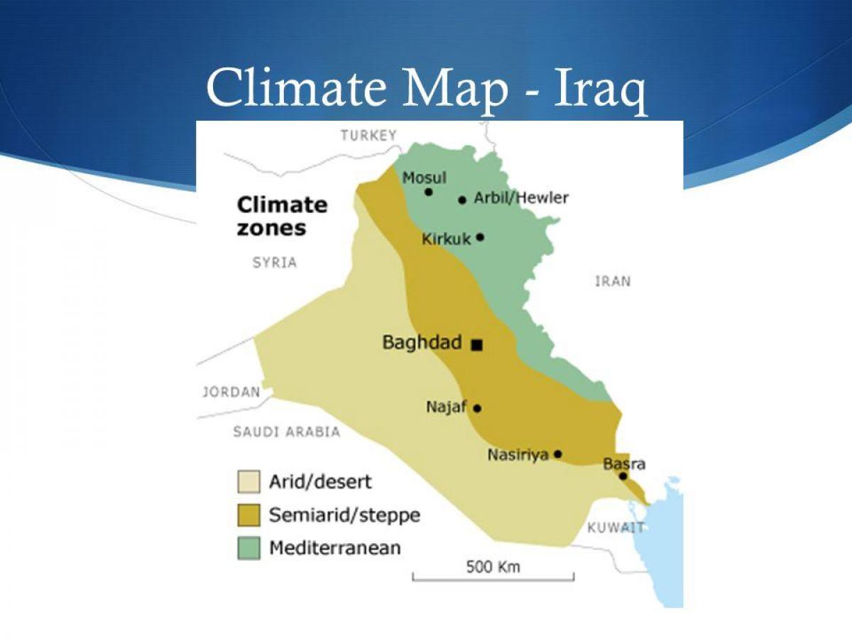 Kartta Irakin ilmasto