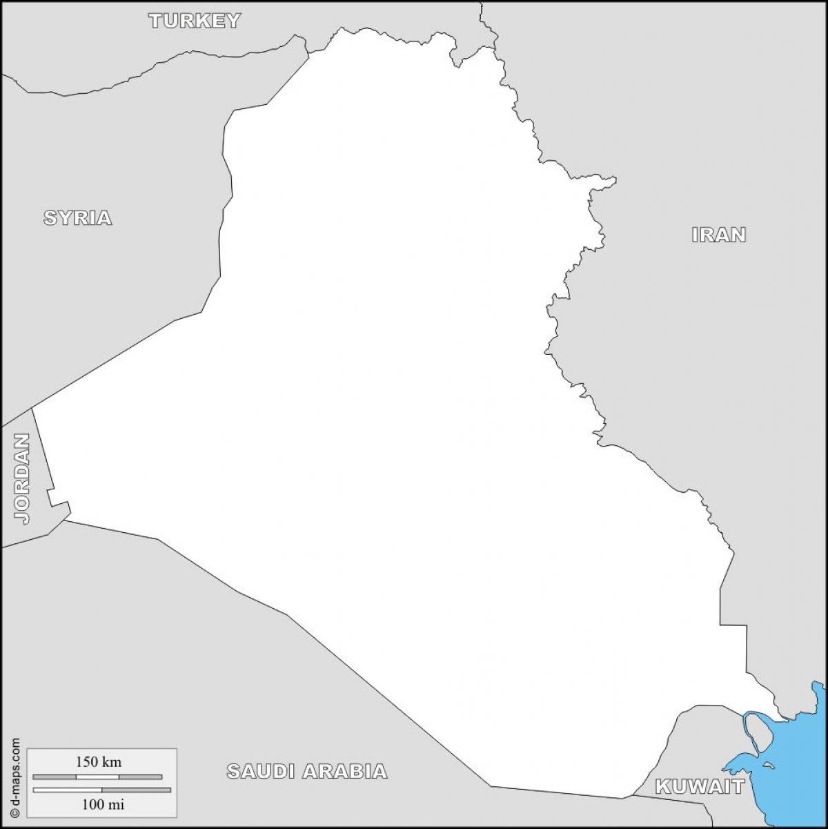 Kartta Irakin tyhjä