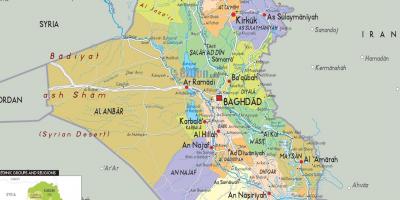 Irakin kaupungeissa kartta