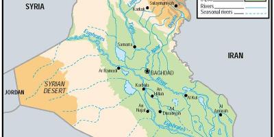 Kartta Irakin korkeus