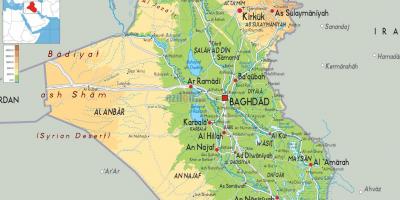 Kartta Irakin maantiede
